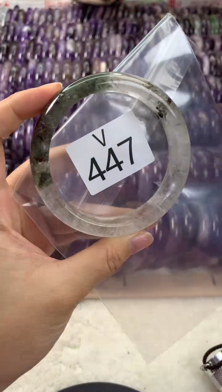 【闪购商品】水晶水晶手镯V未镶嵌447-64