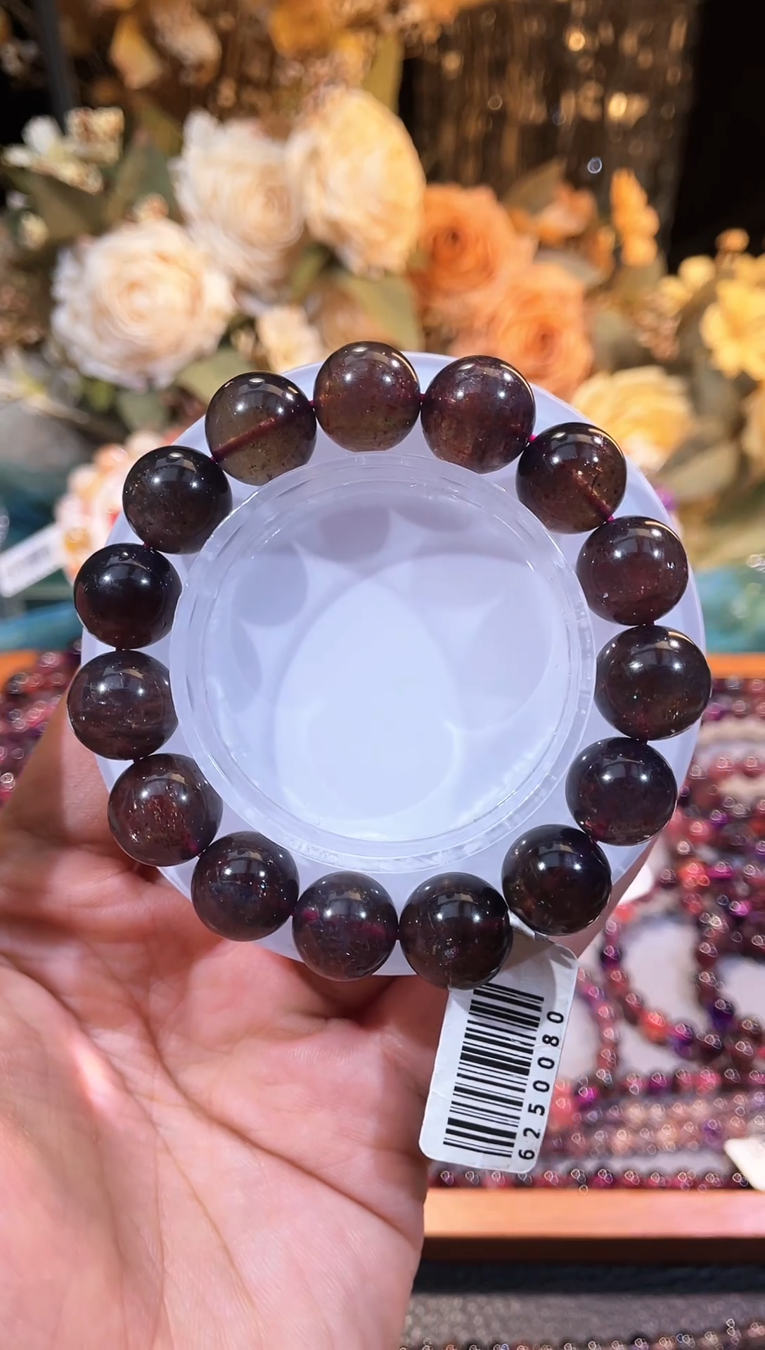 未镶嵌堇青石手串血滴堇青石14m+