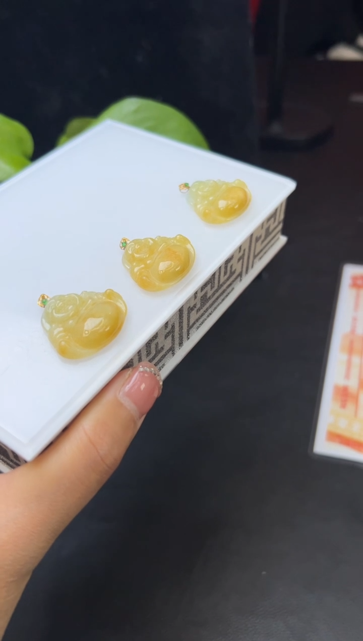 【闪购商品】翡翠挂件18K金镶嵌W356-24061501B多样性发一件