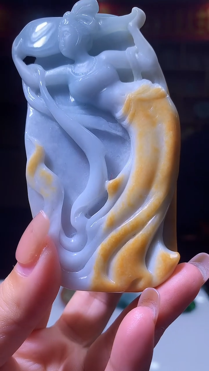 定制翡翠未镶嵌1057xx-毛货挂件22