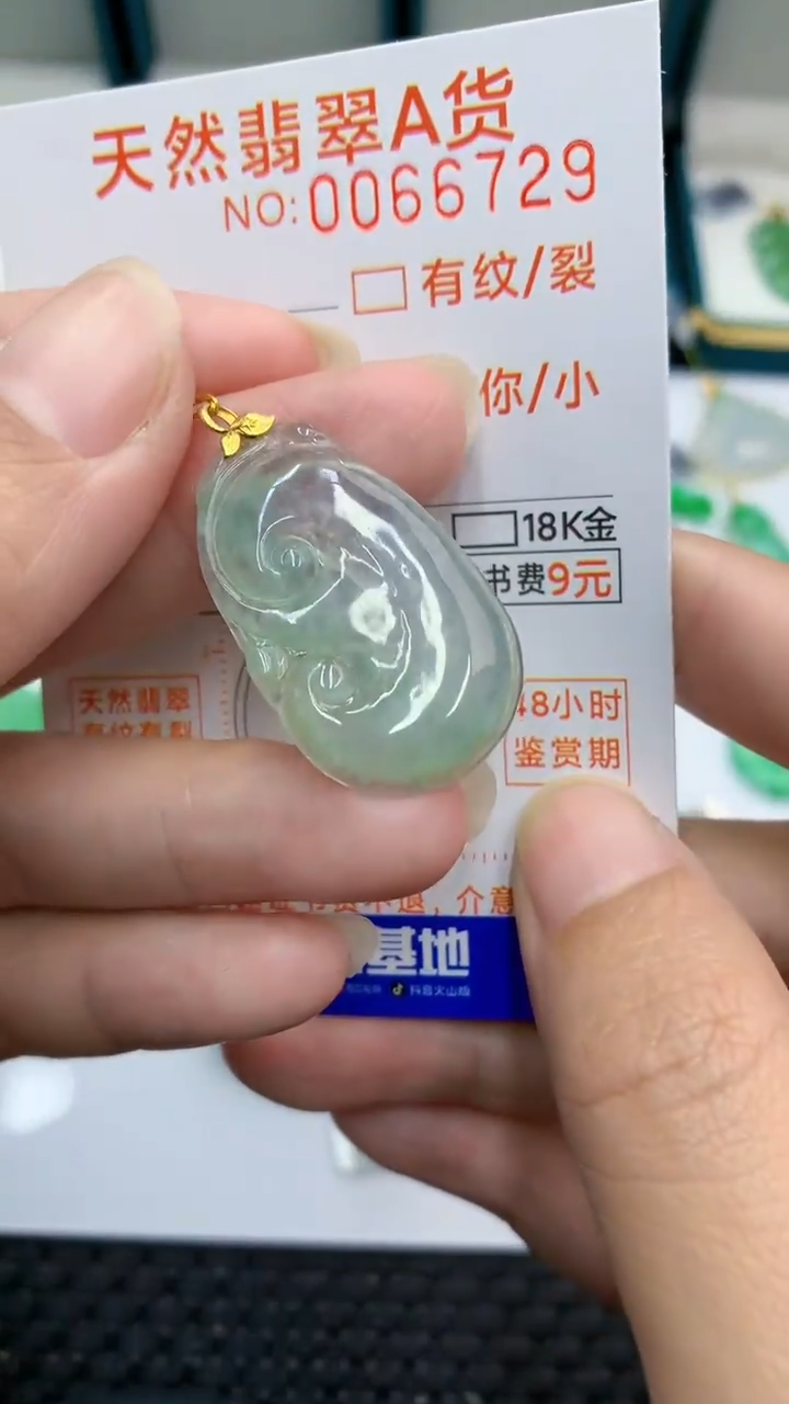 【闪购商品】翡翠颈饰18K金镶嵌            8