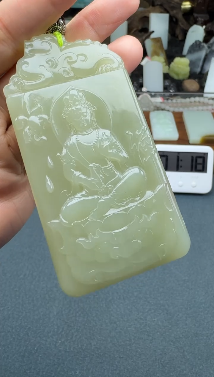 【闪购商品】和田玉颈饰未镶嵌开心