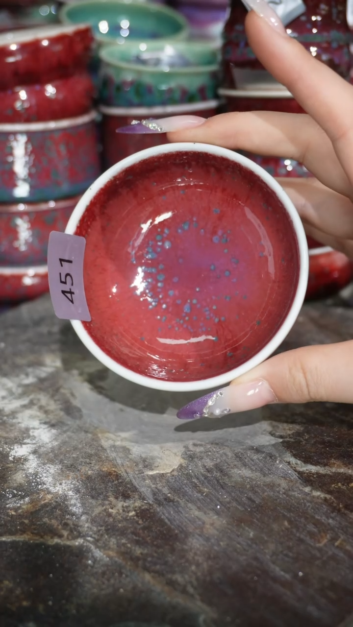 摆件陶精品窑变钧瓷茶器