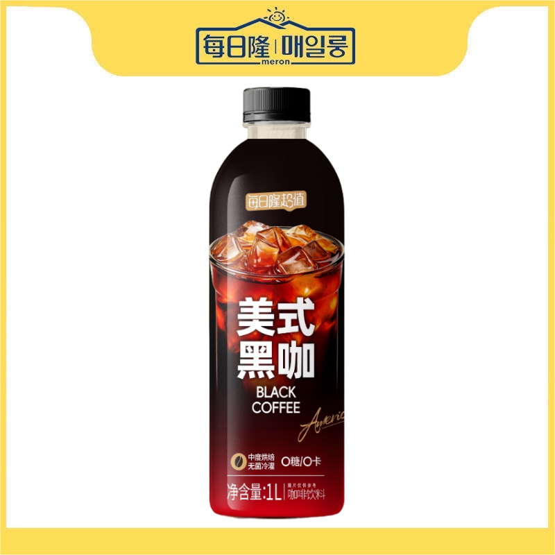 每日隆超值美式黑咖啡饮料1L