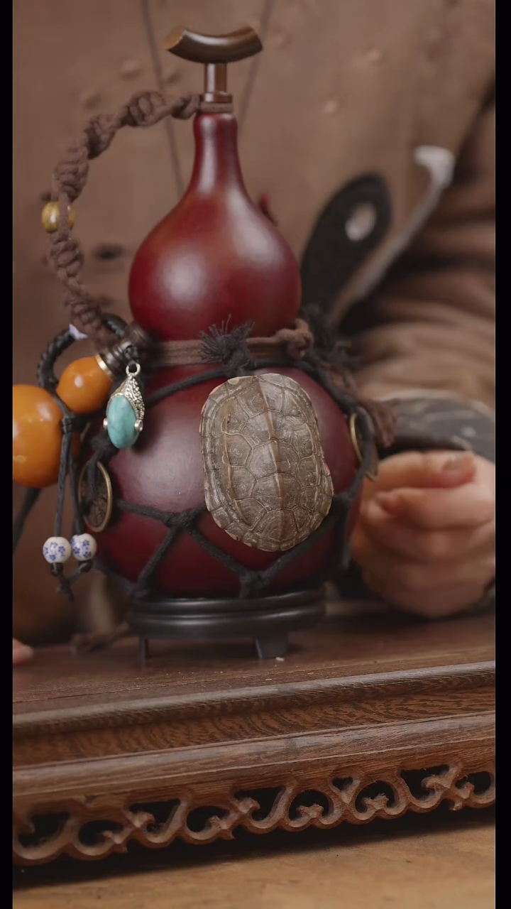 【闪购商品】177号精品天然大漆工艺防渗内胆酒葫芦~