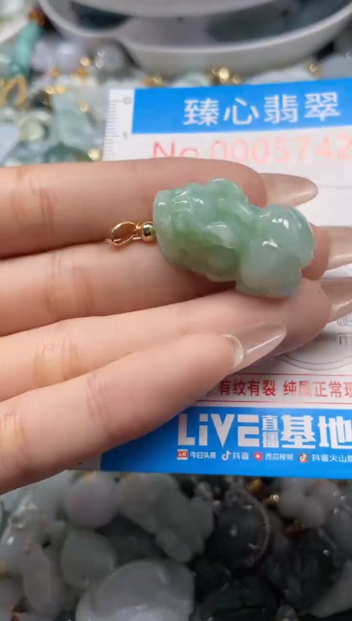 颈饰未镶嵌翡翠5742