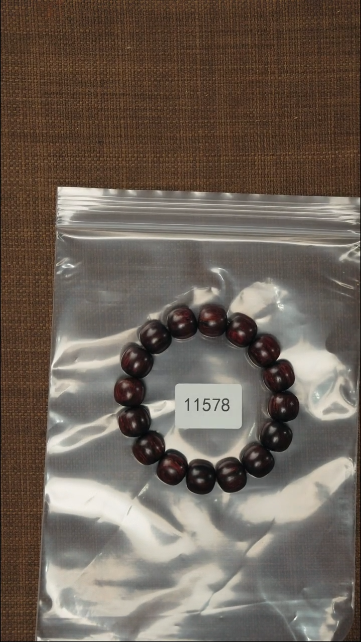 【闪购商品】黄花梨/降香黄檀手串/手链13*14老型珠单圈11578