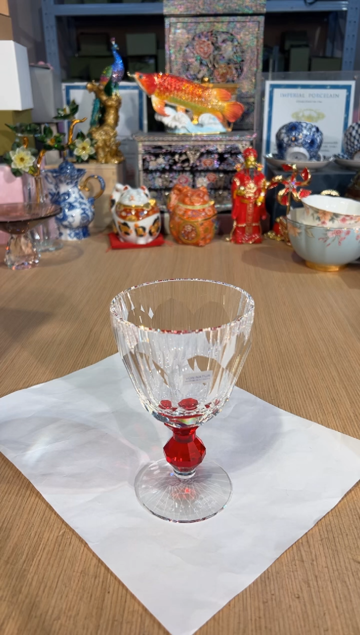 【闪购商品】杯183哈库高脚水晶杯-红