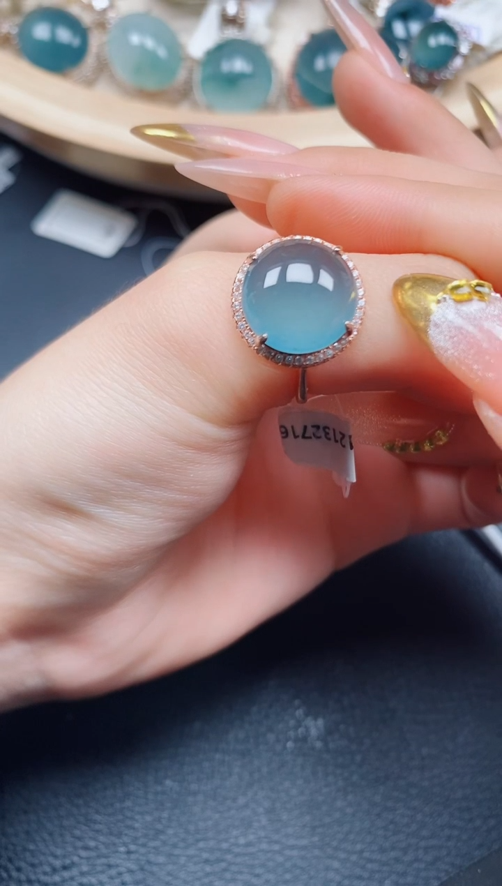 【闪购商品】翡翠戒指银S925镶嵌翡翠