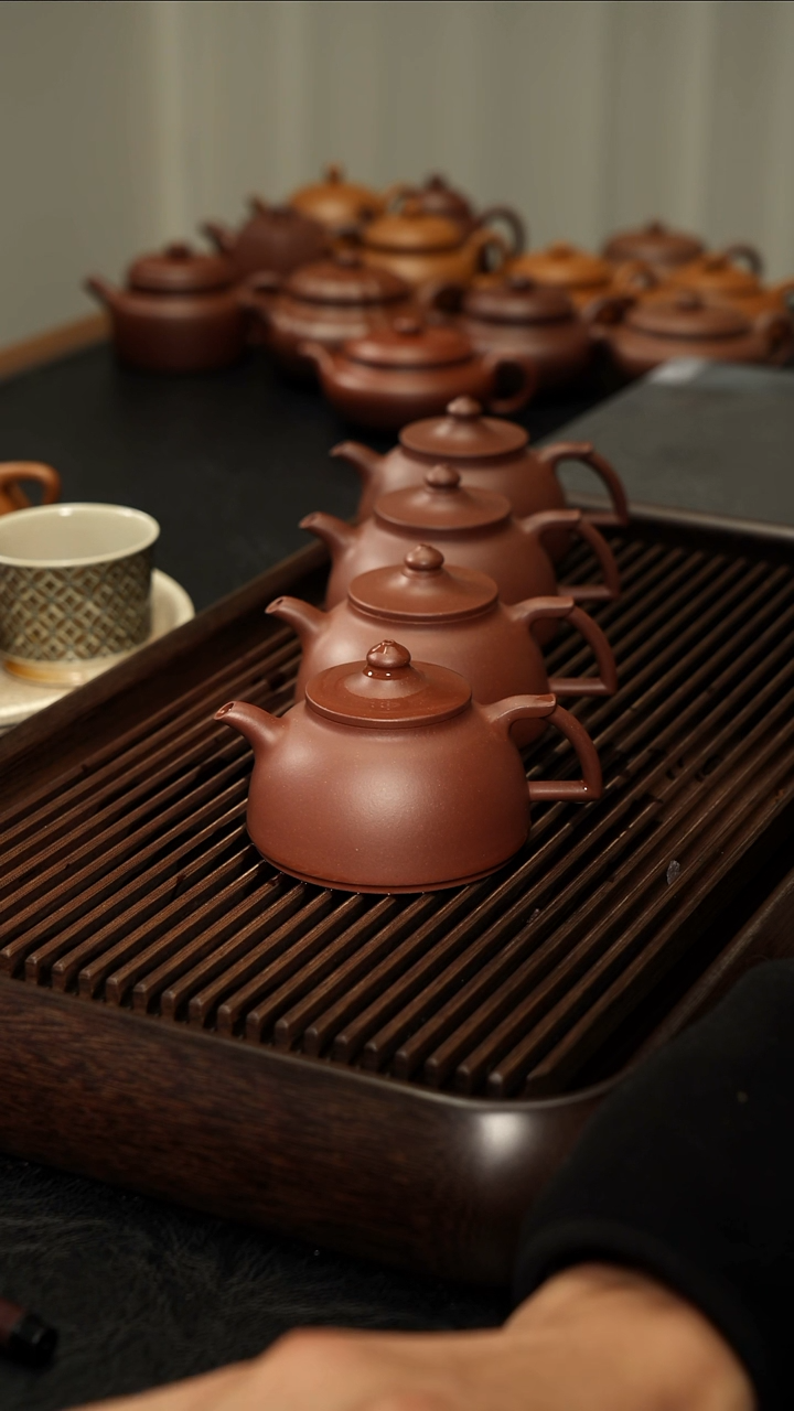 茶壶紫砂精工半手天香阁150cc微微封釉处理价