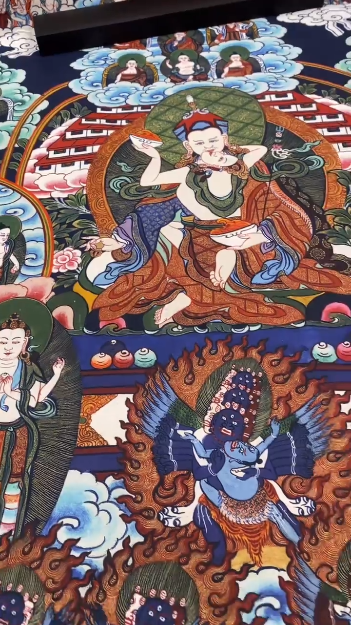 卷轴画王姬藏传唐卡艺术品