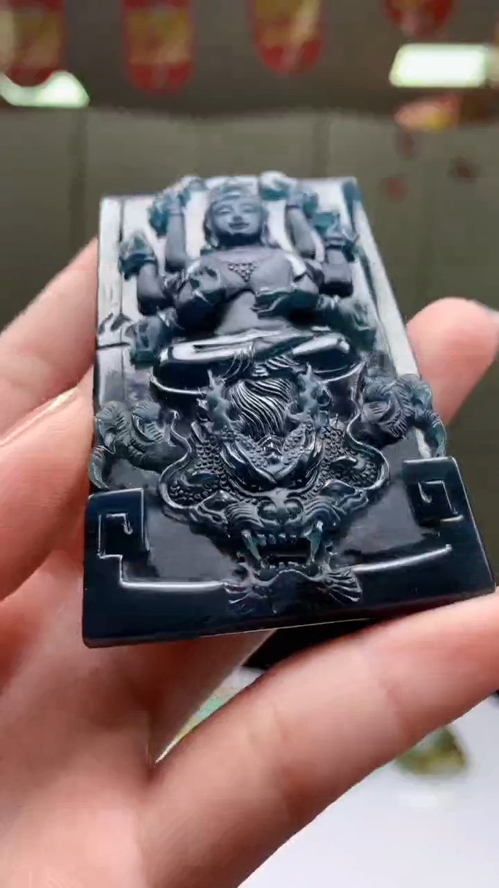 【闪购商品】定制翡翠未镶嵌1057ry-毛货挂件34