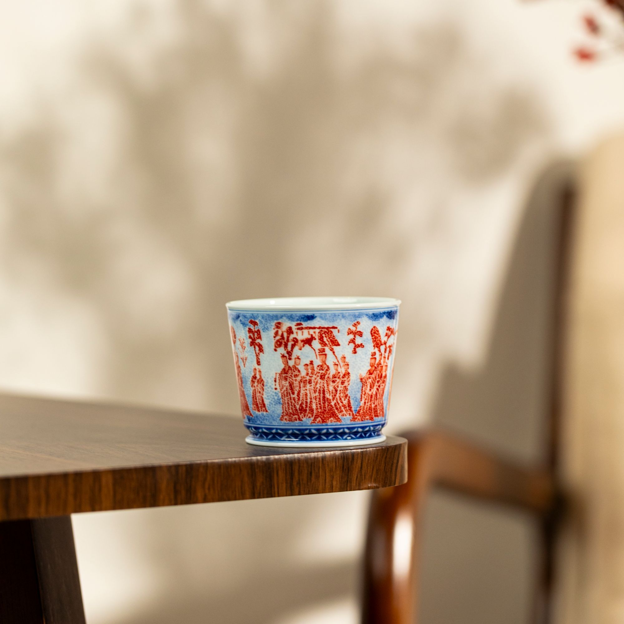 一如文拓 拓片出行图直口杯