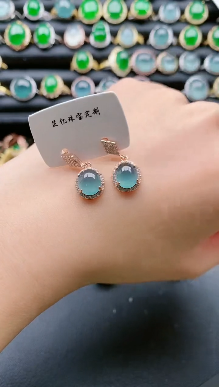 【闪购商品】翡翠戒指银S925镶嵌111111