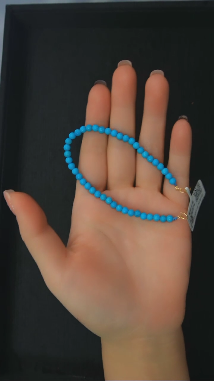 【闪购商品】绿松石手链银S925镶嵌发货一件