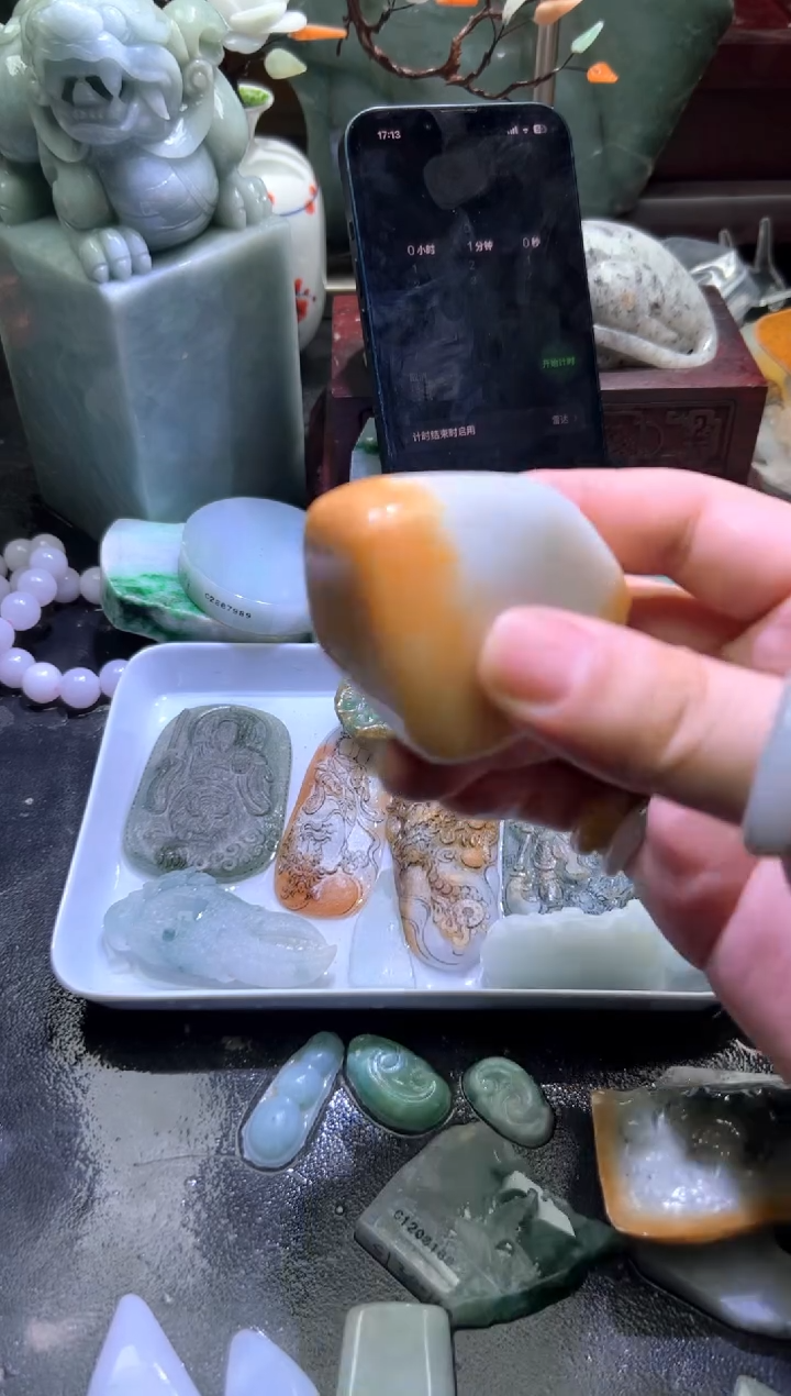 未镶嵌挂件翡翠A***福天然缅甸翡翠A货