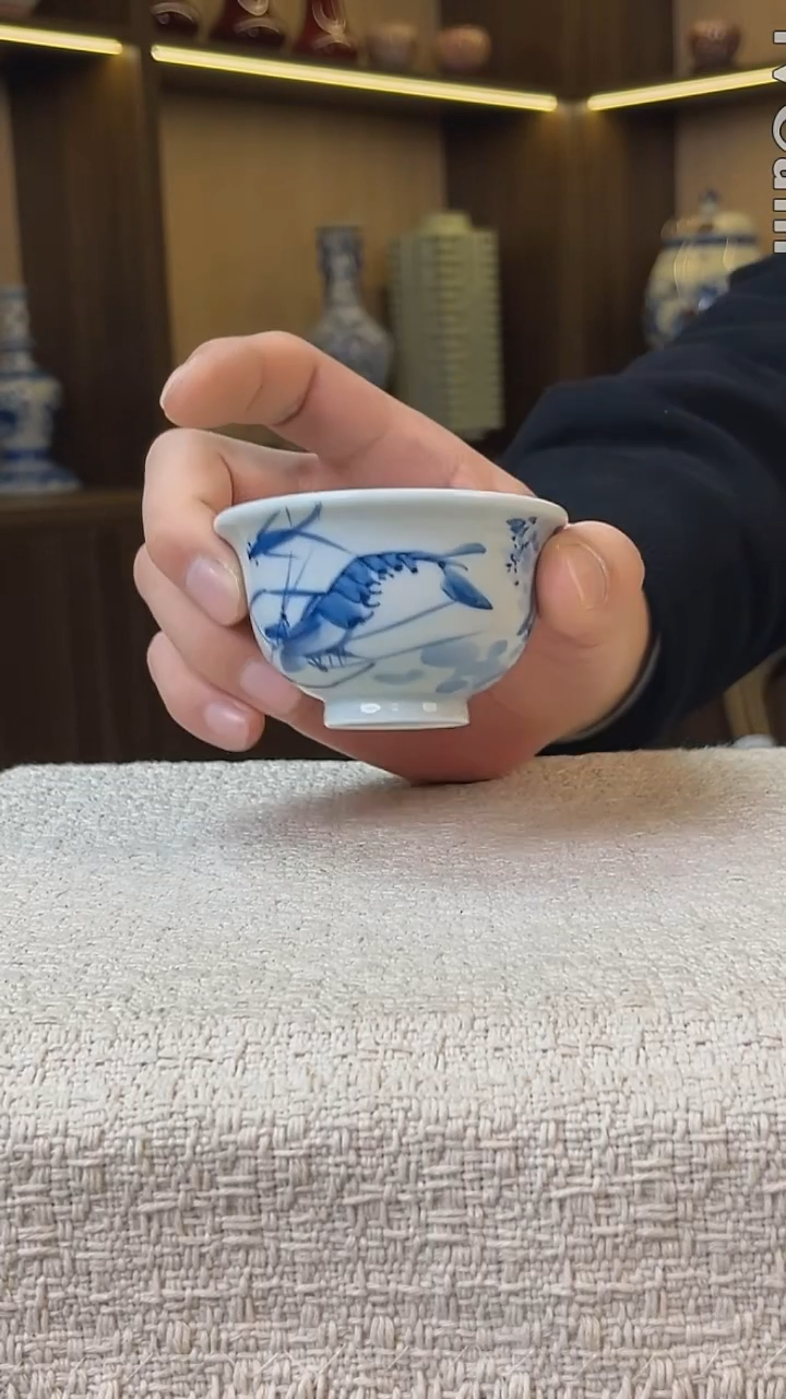 瓷片景德镇毛仔柴窑杯