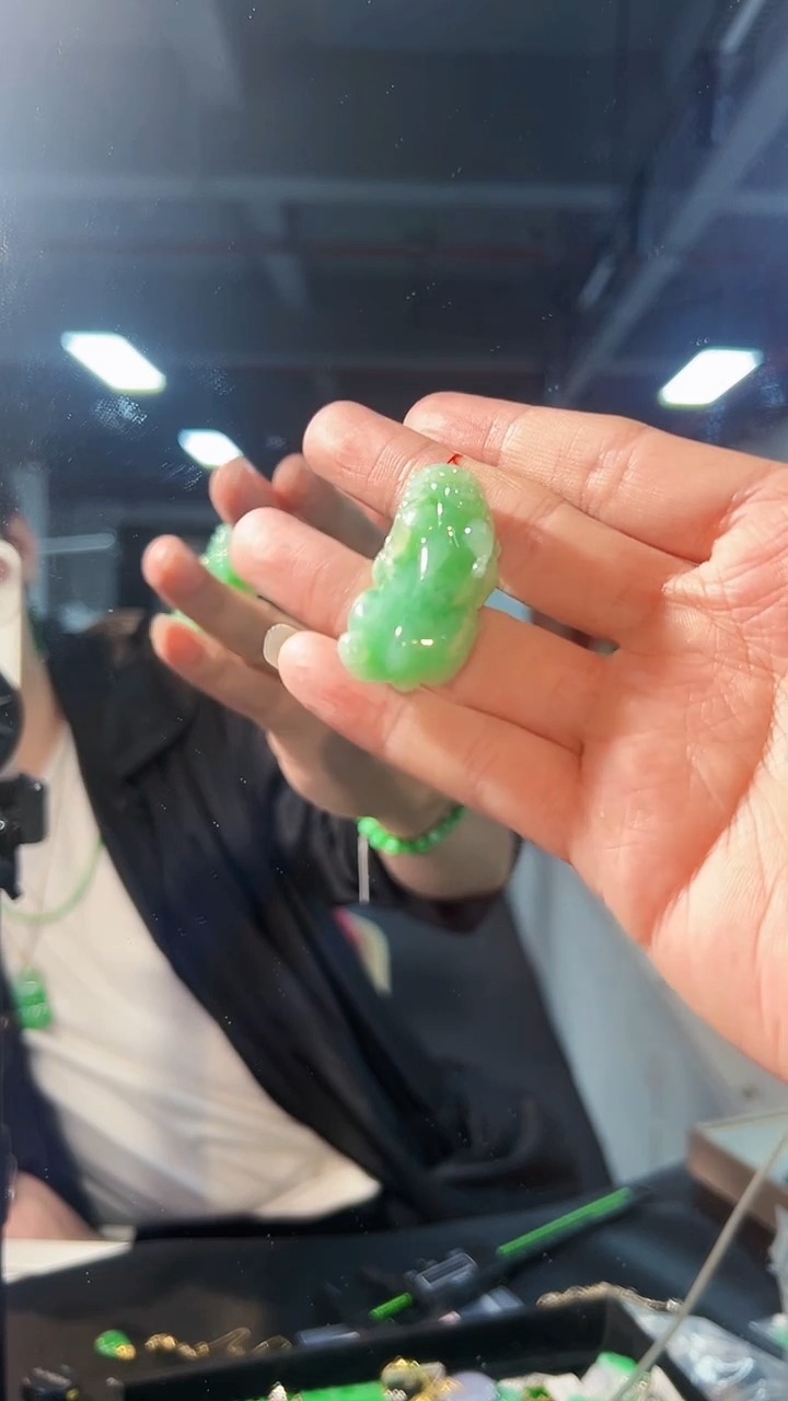 【闪购商品】翡翠颈饰18K金镶嵌缅料A货/支持复检/一件