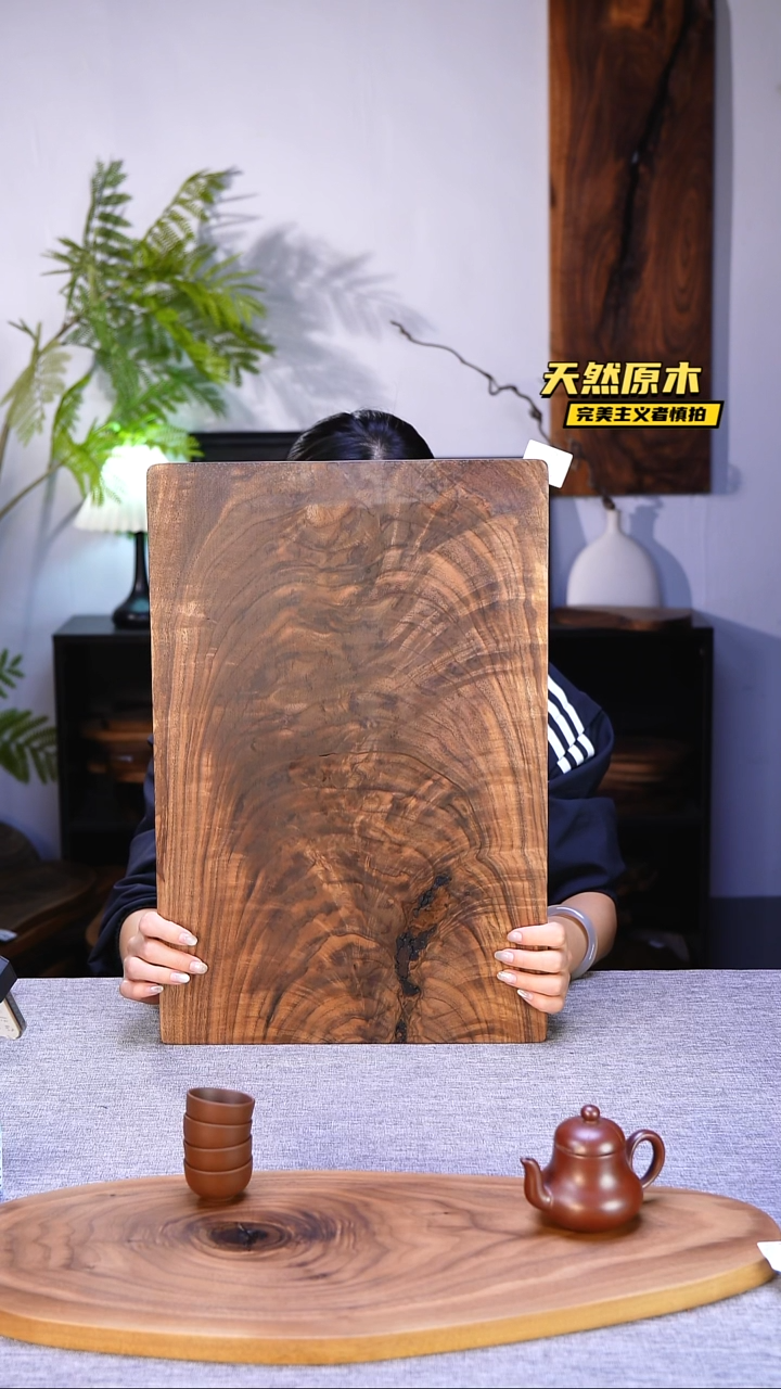 木北美黑胡桃原木.干裂疤结不属于商品质量问题完美主义者慎拍