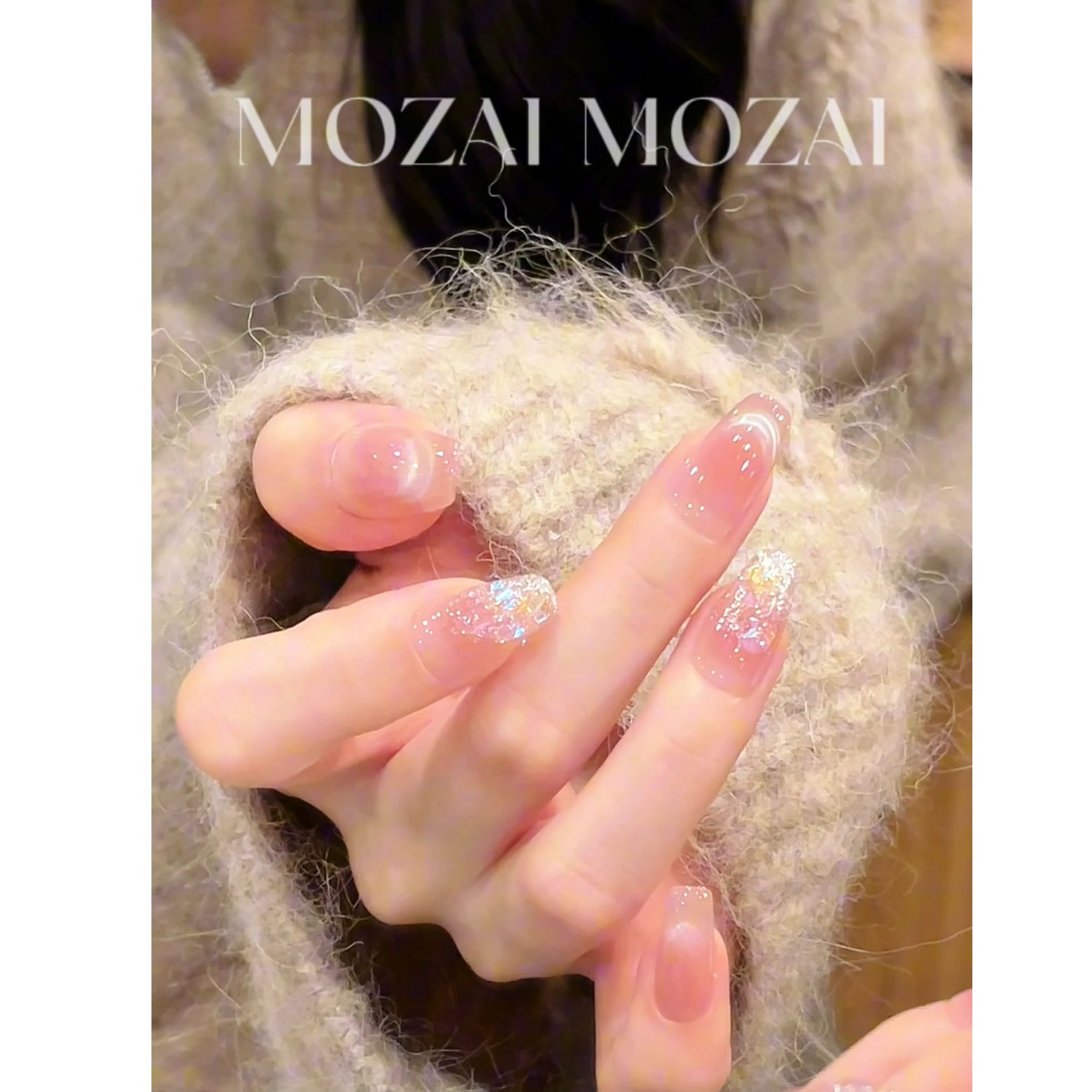 茉哉CC现货【紫韵霞光】纯手工定制美甲拆卸穿戴甲A4504
