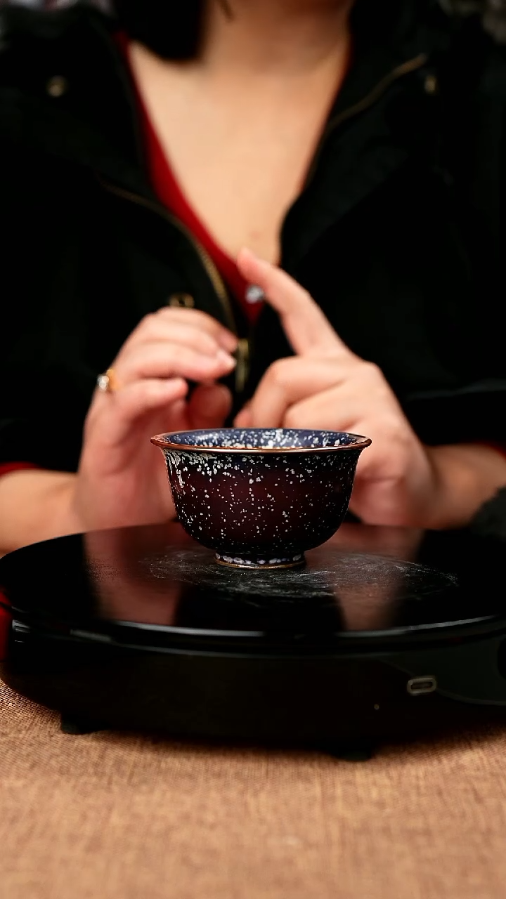 【闪购商品】208#陈亚龙一级品原矿钧瓷炉钧釉压手杯