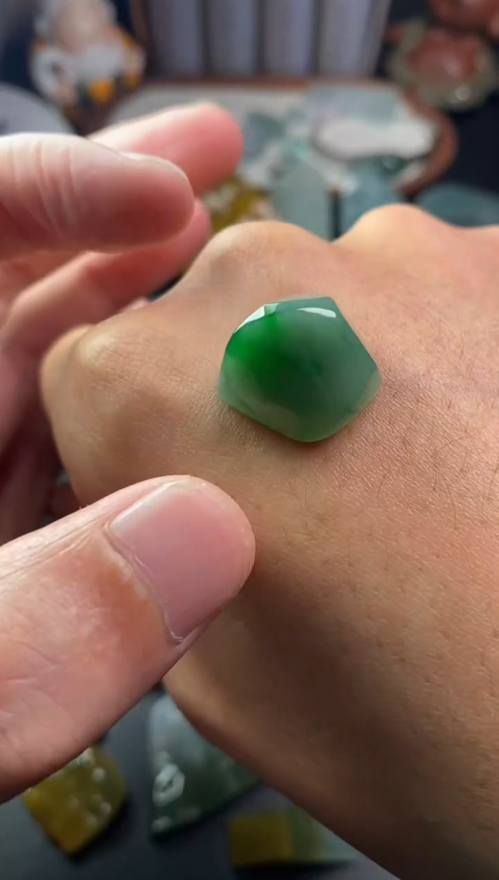 未镶嵌定制翡翠翡翠片料定制未镶嵌12.7-17