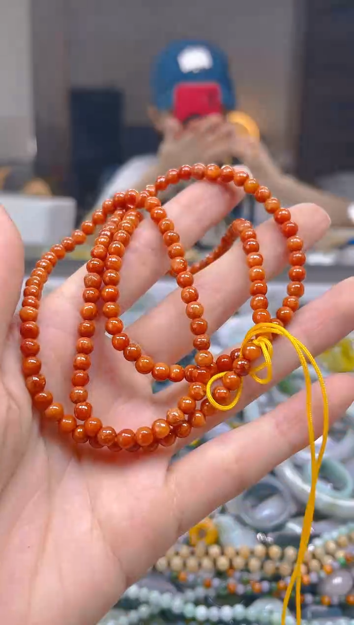 翡翠未镶嵌颈饰4MM/G/翡翠A货一图一物