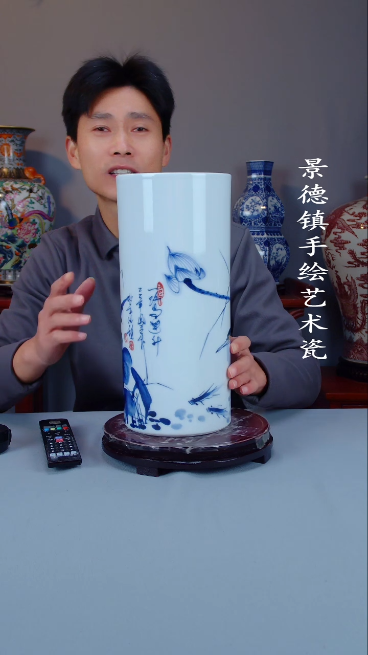 摆件陶瓷景德镇手工手绘陶瓷摆件24