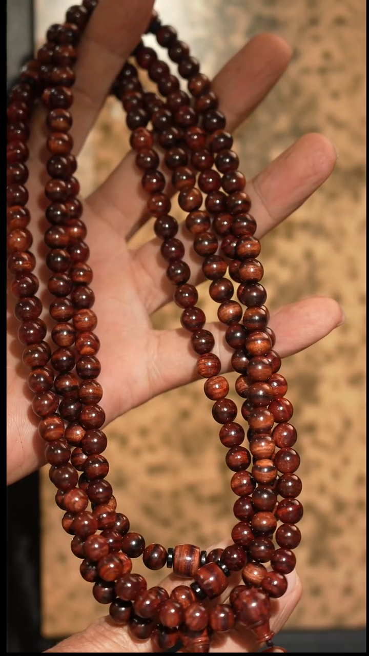 手串/手链黄花梨/降香黄檀海南黄花梨8mm圆珠长串 多样性发一