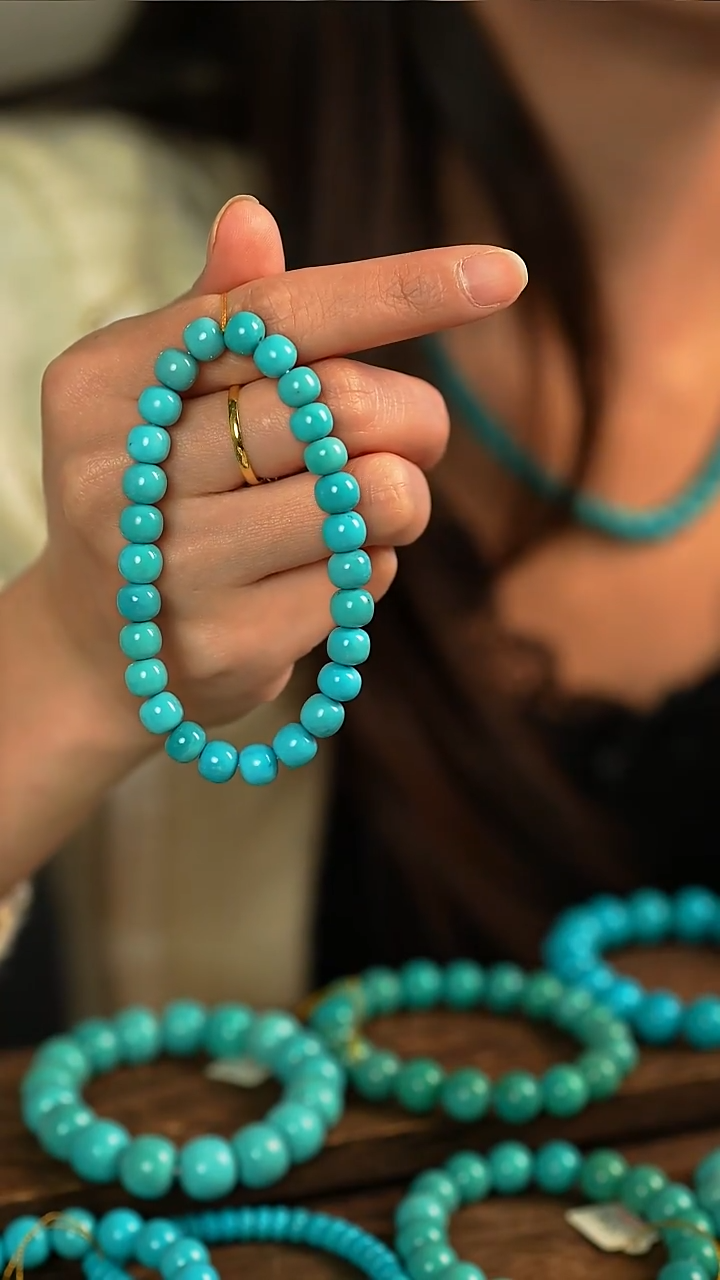 未镶嵌绿松石手串高瓷