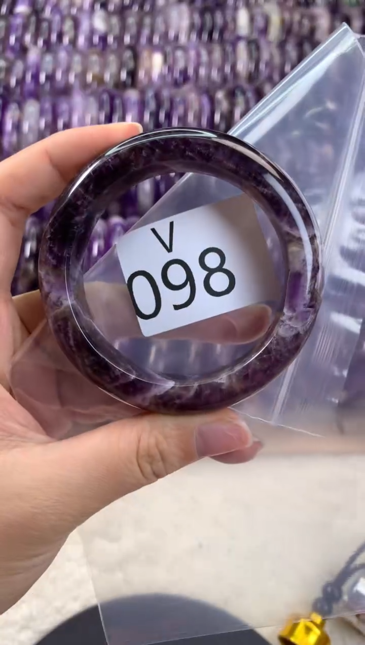 【闪购商品】水晶水晶手镯V未镶嵌098-55