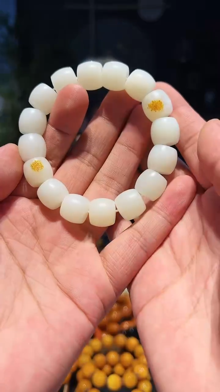 【闪购商品】和田玉手串未镶嵌14左右单圈