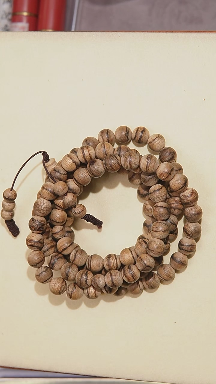 【闪购商品】沉香手串0.9达拉干多圈108颗31克