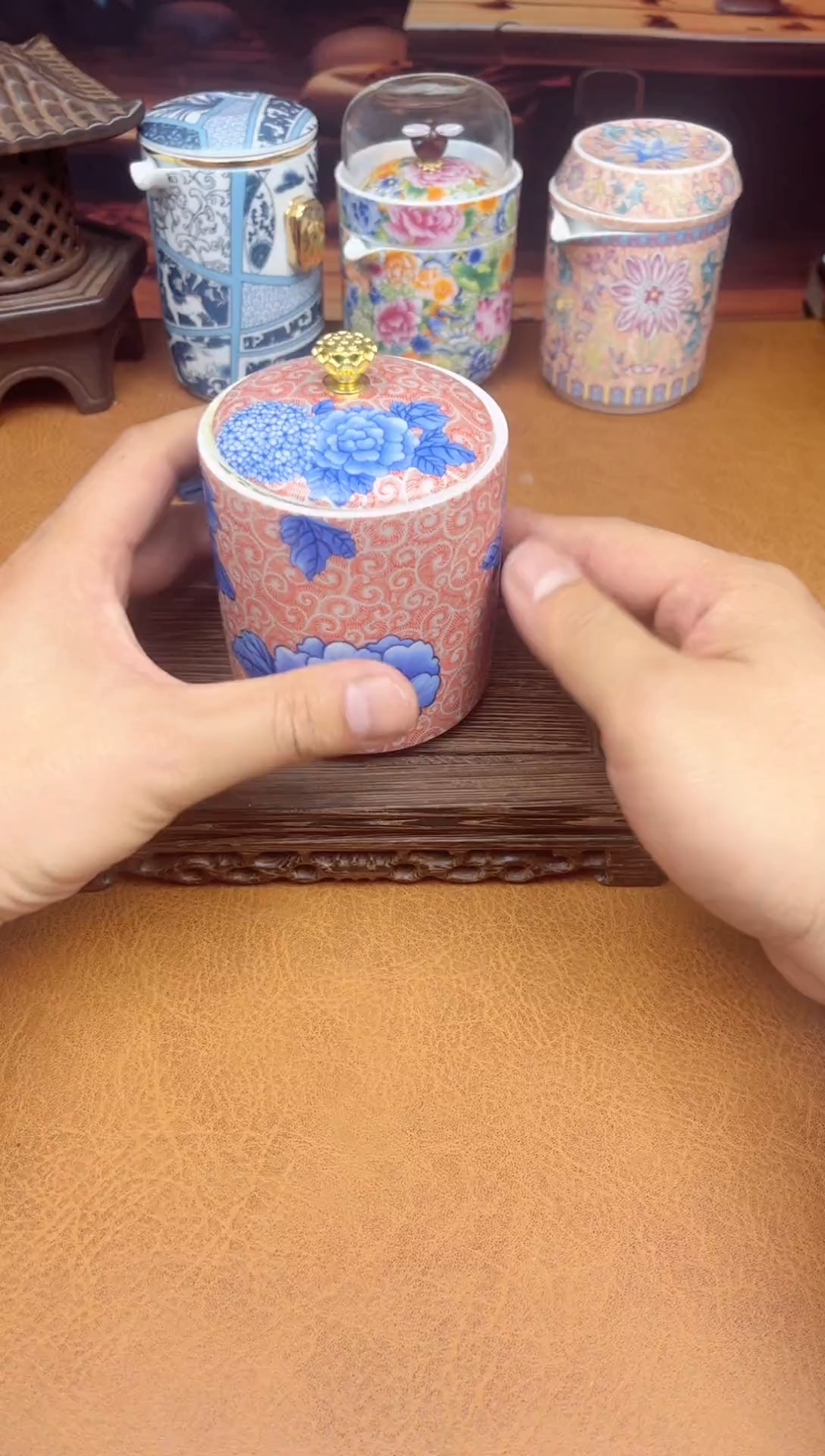 【闪购商品】陶瓷茶具摆件茶叶罐