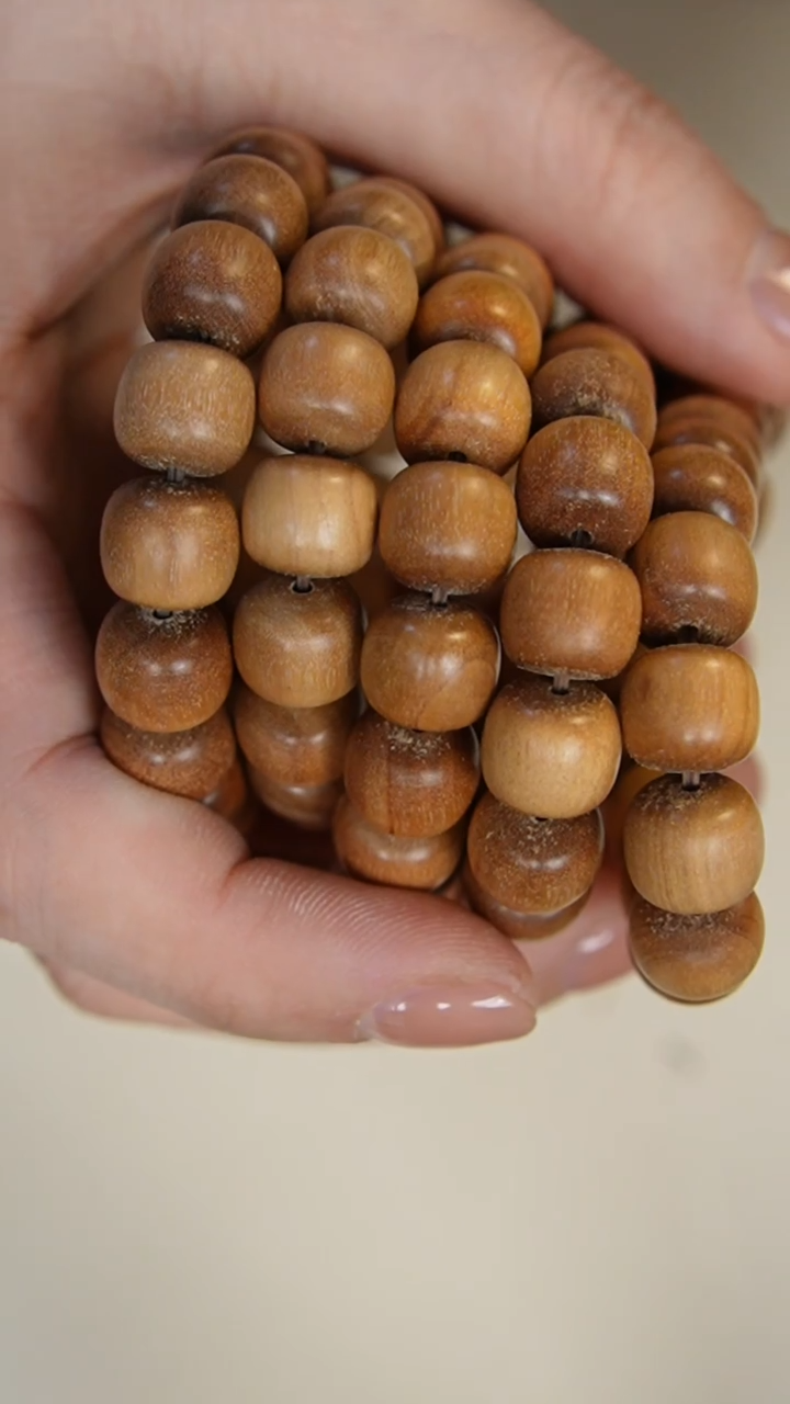 【闪购商品】檀香木手串/手链老山檀香10*11老型单圈白檀香