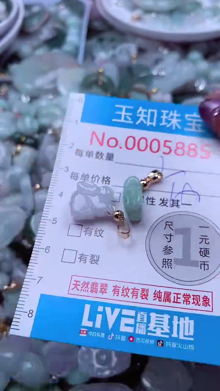 翡翠未镶嵌吊坠(不含链)5885