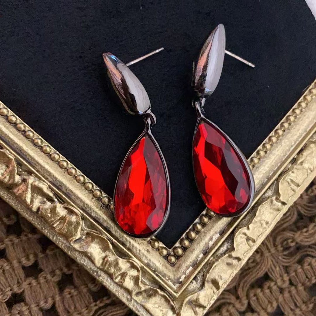 铜合金耳饰 复古风女中古饰品耳钉245