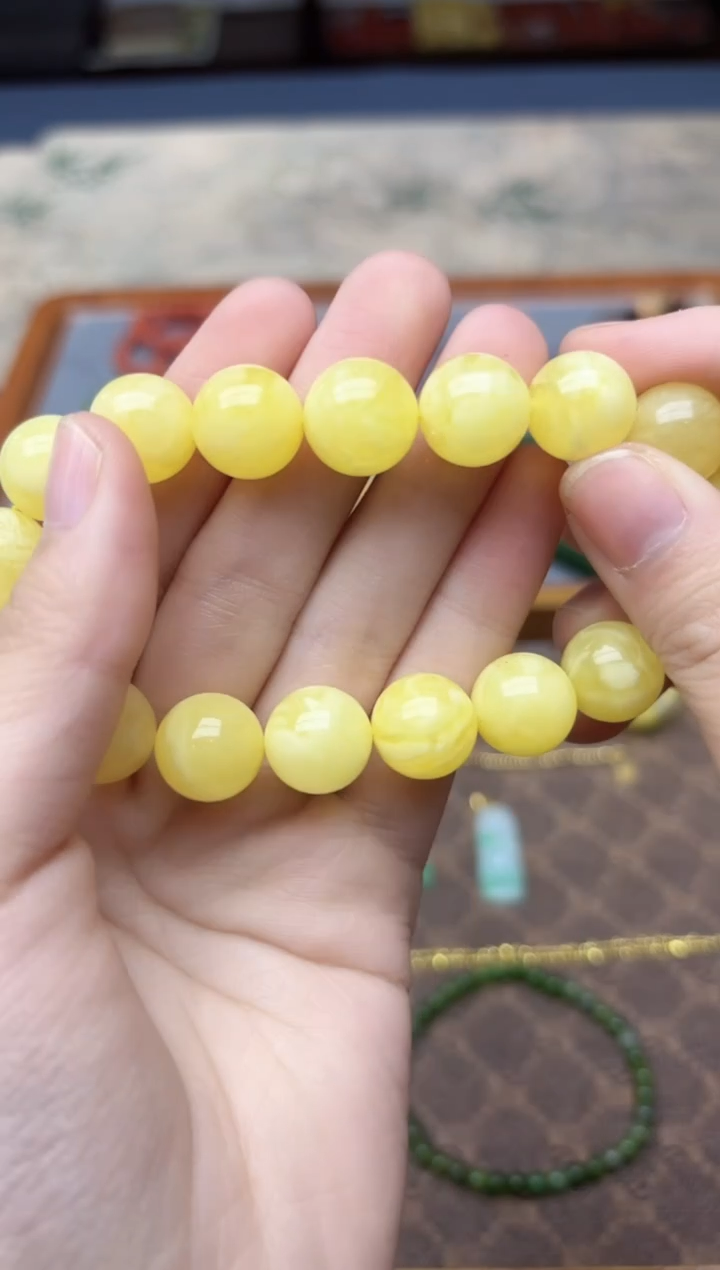 裸石蜜蜡未镶嵌蜜蜡手串13mmHS