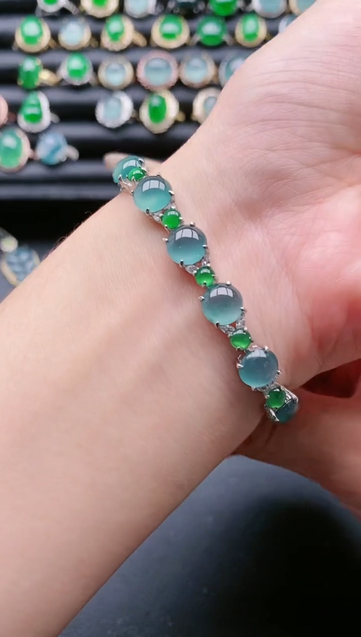 【闪购商品】翡翠戒指银S925镶嵌1111111