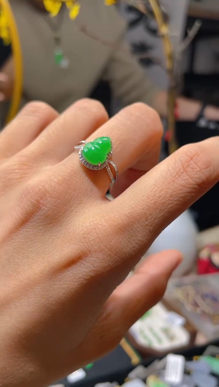 【闪购商品】翡翠颈饰18K金镶嵌假一赔三