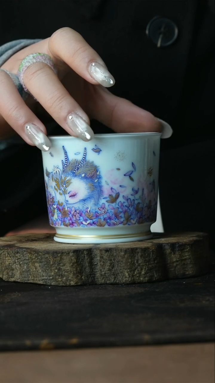 【闪购商品】杯景德镇陶瓷善听斗彩