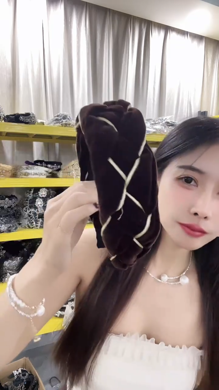 合金布艺咖色包边底箍