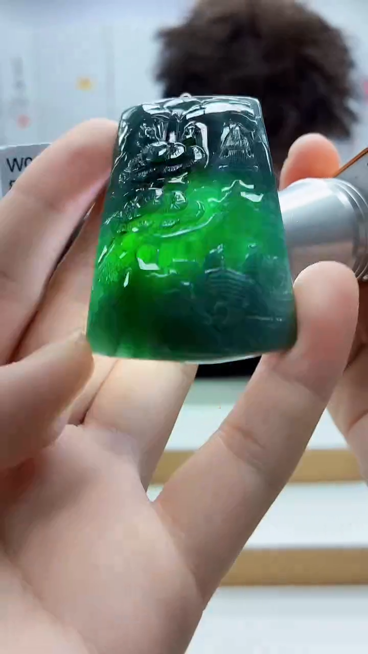 未镶嵌定制翡翠4688bb-毛货挂件12