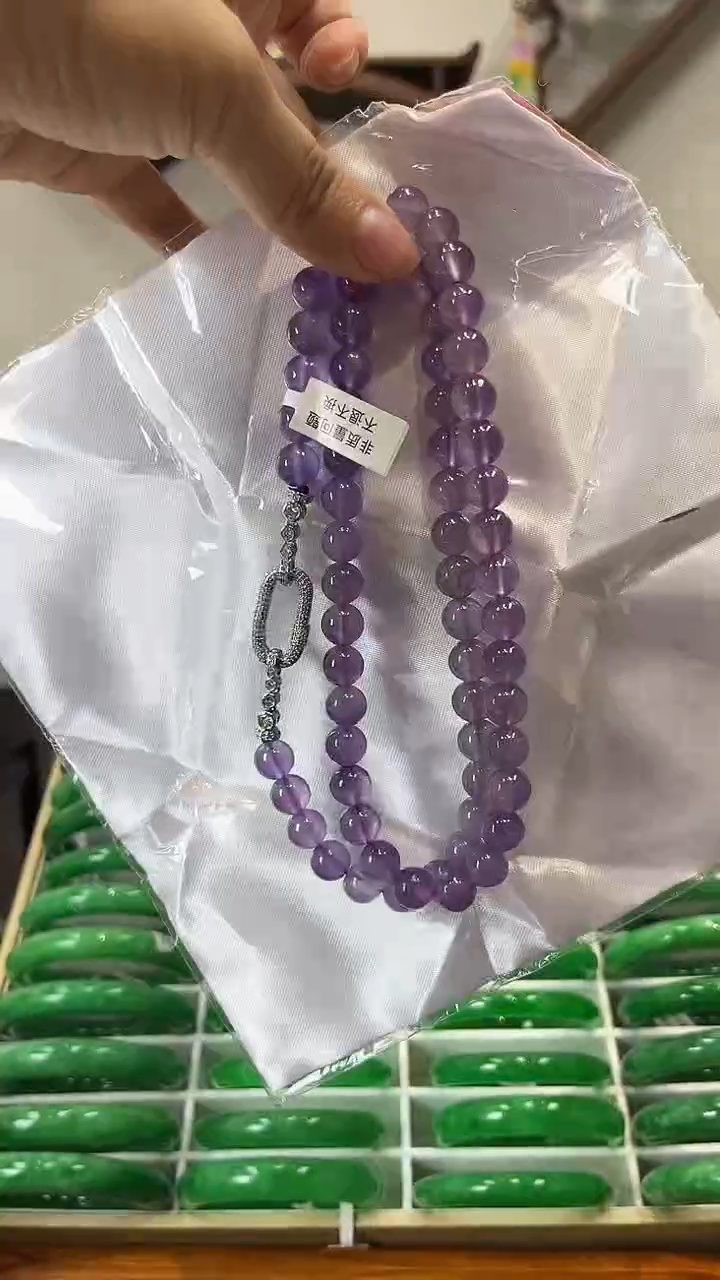 【闪购商品】砖雕闪52 紫罗兰项链