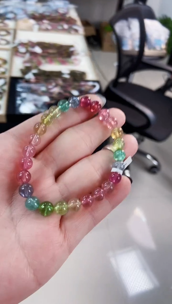 【闪购商品】碧玺手链未镶嵌G2231单圈颜色微差发1