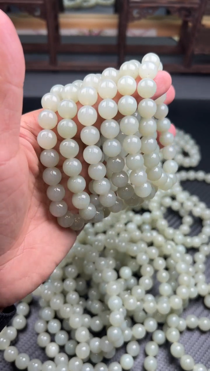 未镶嵌手串和田玉且末微色差近矿卡10多样性发货拍一发一K
