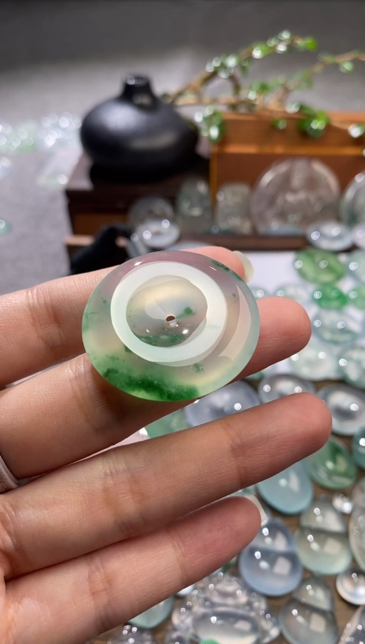 吊坠(不含链)未镶嵌翡翠扣子