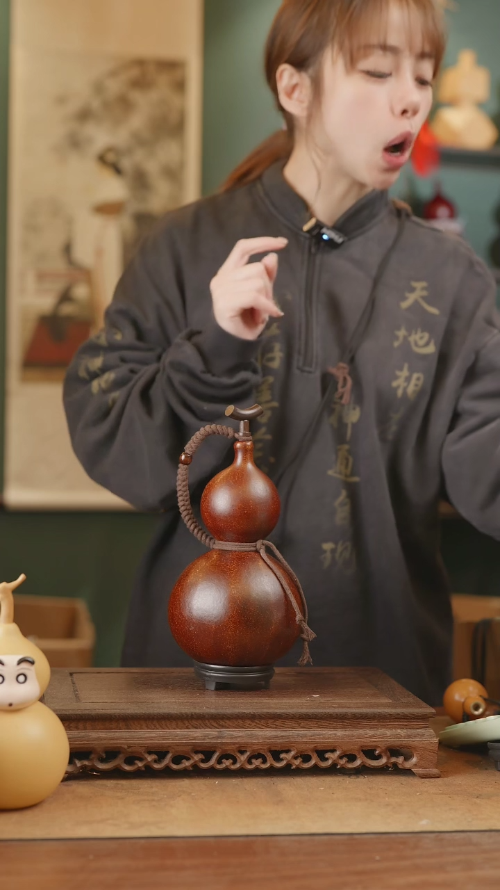 【闪购商品】100号精品天然大漆工艺防渗内胆酒葫芦~