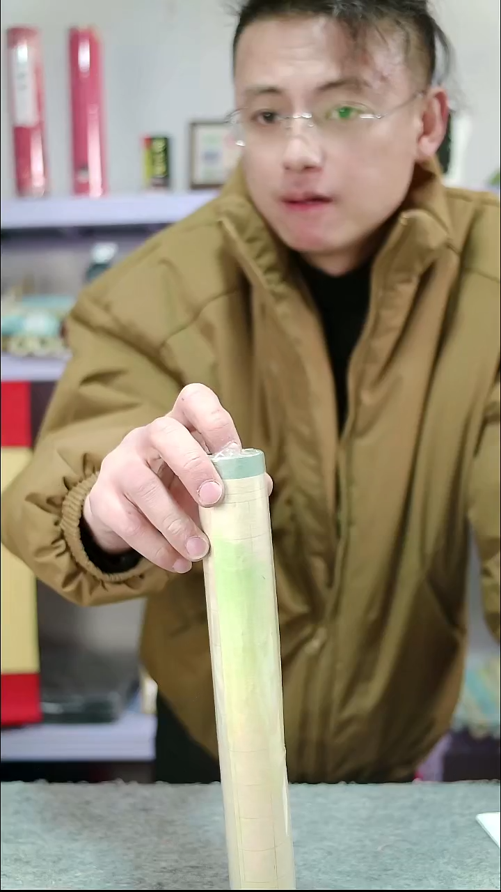 2cm方格高分子蜡染长卷 34*10m  七分熟 五卷装