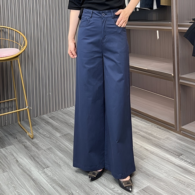 直筒裤女秋季新款高腰显瘦百搭宽松窄版阔腿裤九分休闲裤